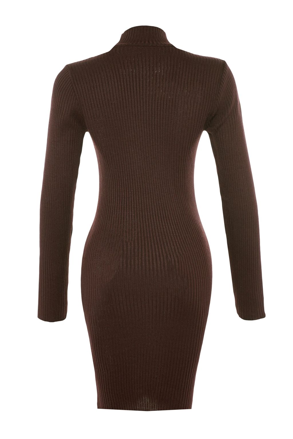 TRENDYOLMILLA Vizon Mini Triko Vucuda Oturan Elbise TWOAW23EL01389 фото 12