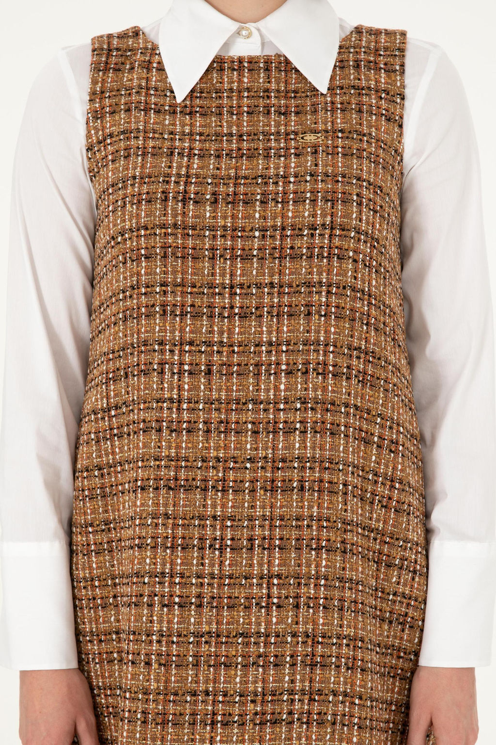 Женское тканое платье кокосового цвета Неожиданная скидка в корзине - U.s. polo assn фото 5