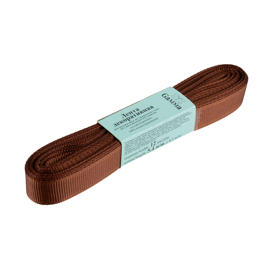 Gamma репсовая лента GR-12 ФАСОВКА 12 мм 1/2 10 х 5.4 м