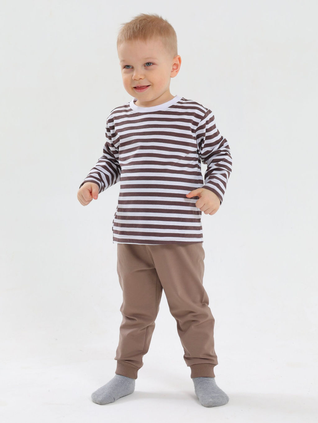 Лонгслив 100% хлопок для мальчика - Оптима фото 2