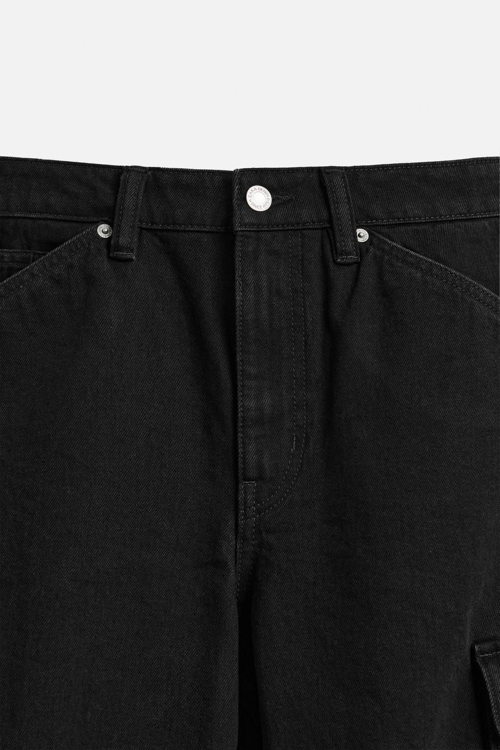 DENIM CARGO BERMUDA SHORTS - Zara фото 19