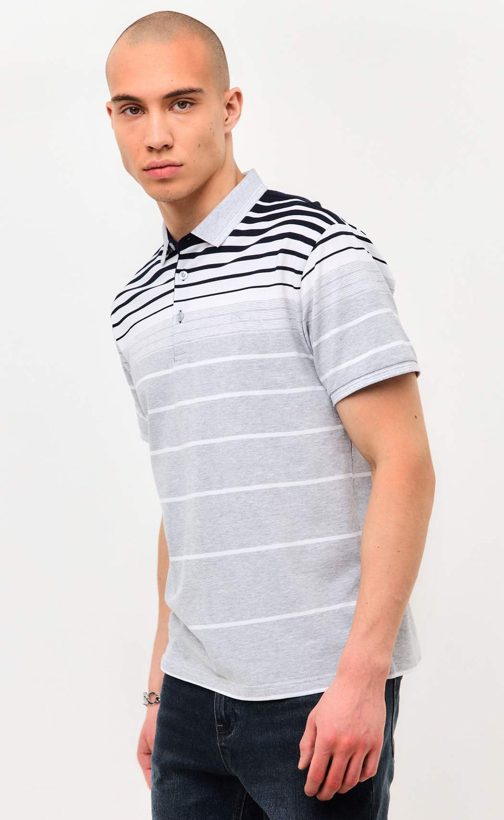 Футболка-поло F511-07-173b grey - Fine joyce фото 3