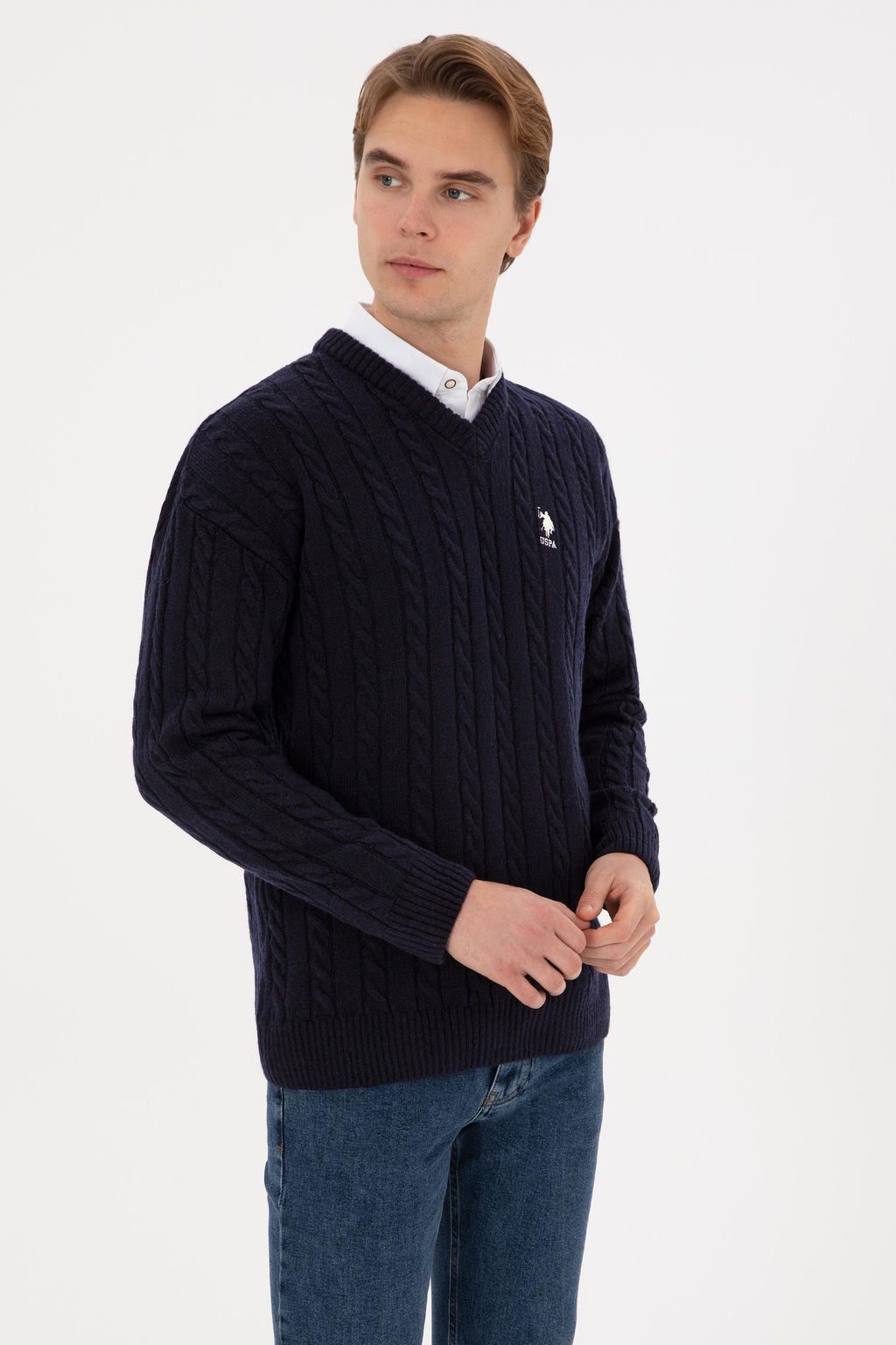Erkek Lacivert Kazak - U.s. polo assn фото 3
