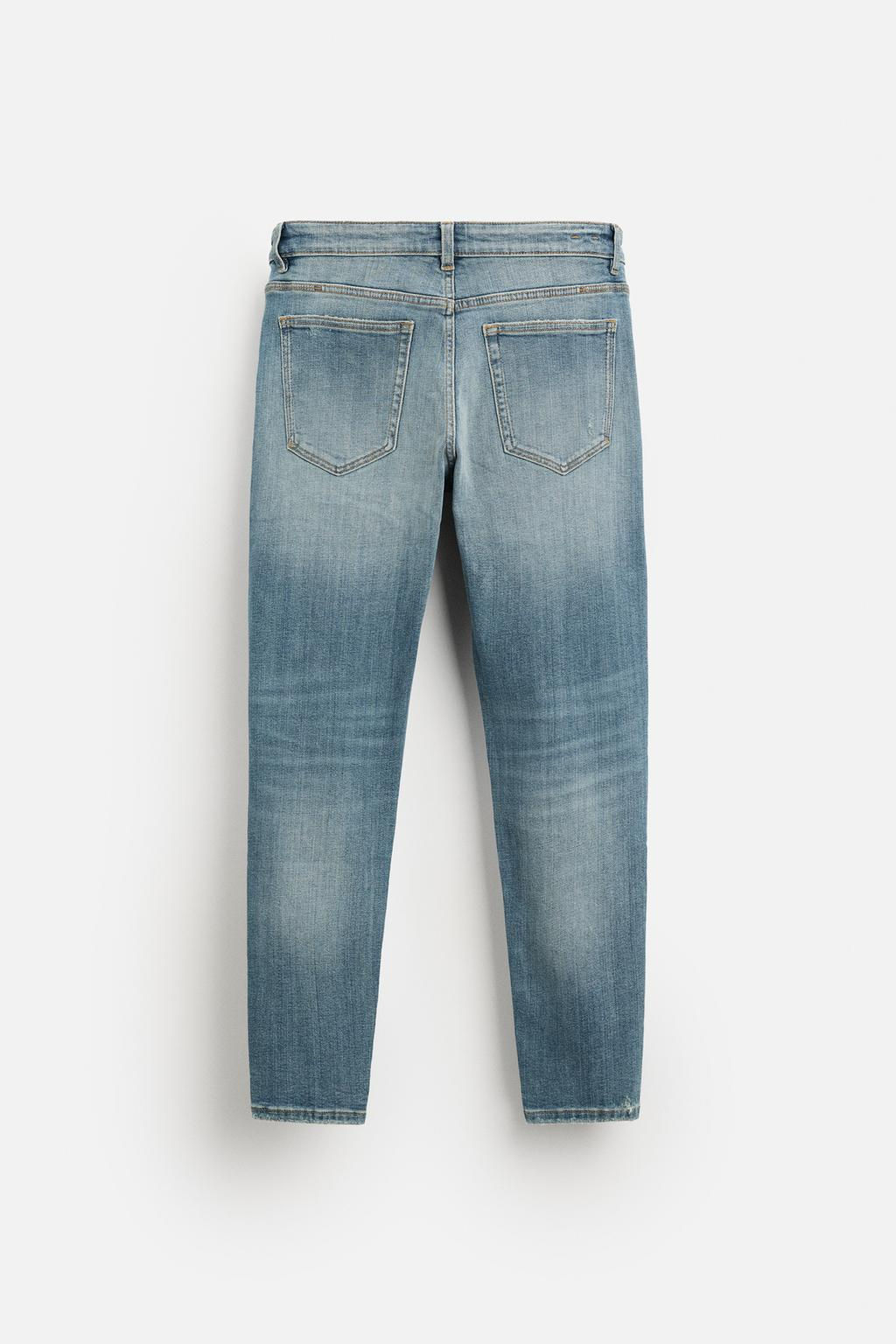 RIPPED SKINNY FIT JEANS - Zara фото 7