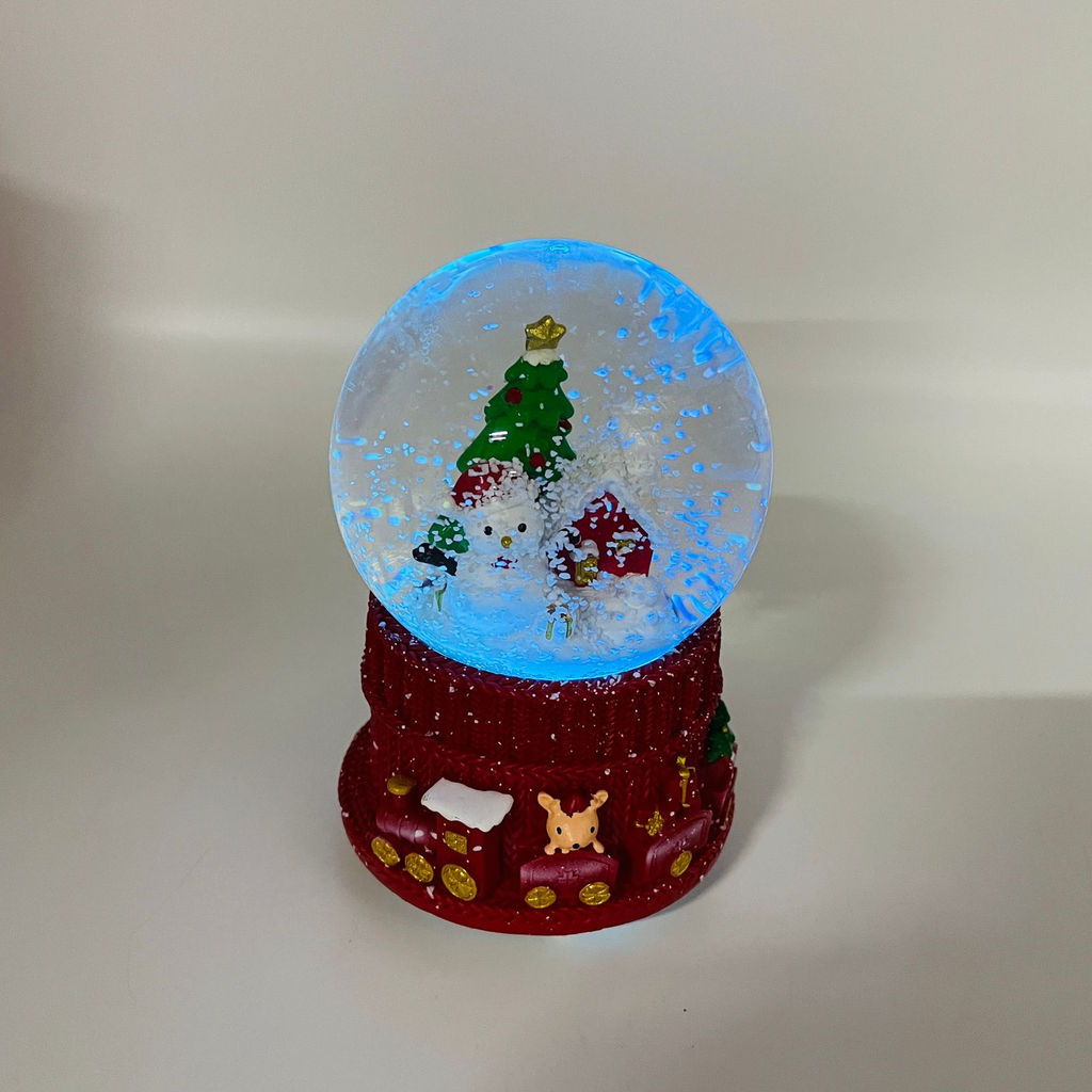Новогодний декор - Снежный шар 13 см (стекло, свет, музыка) в ассортименте - Ип лебедев о.ю фото 9