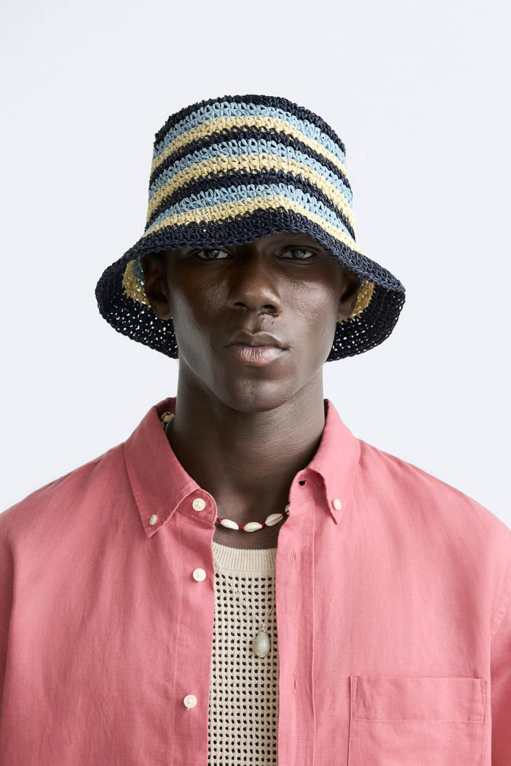 STRIPED CROCHET HAT - Zara фото 8