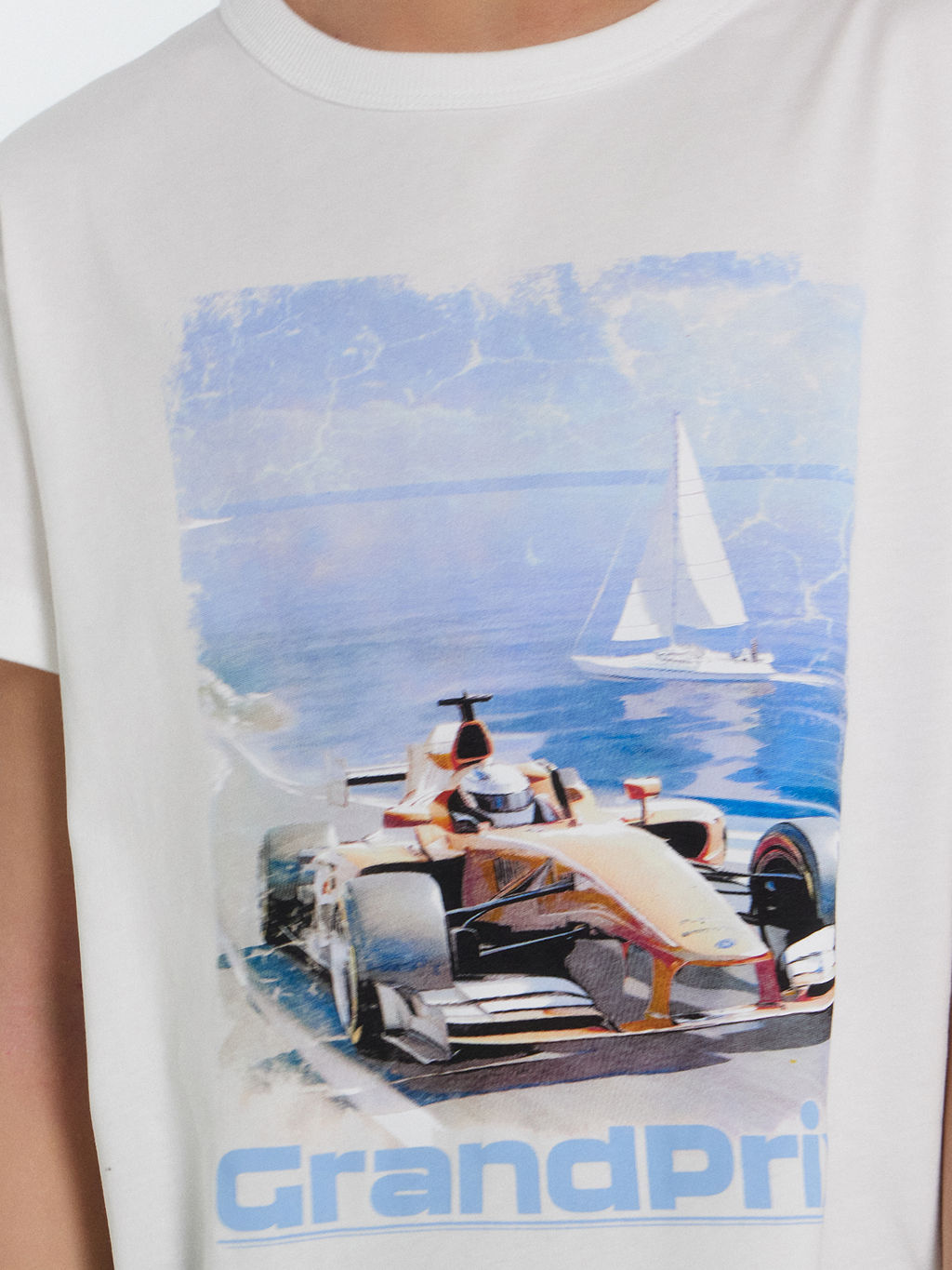 Футболка для мальчиков белая с принтом и надписью Grandpri - Mark formelle фото 6