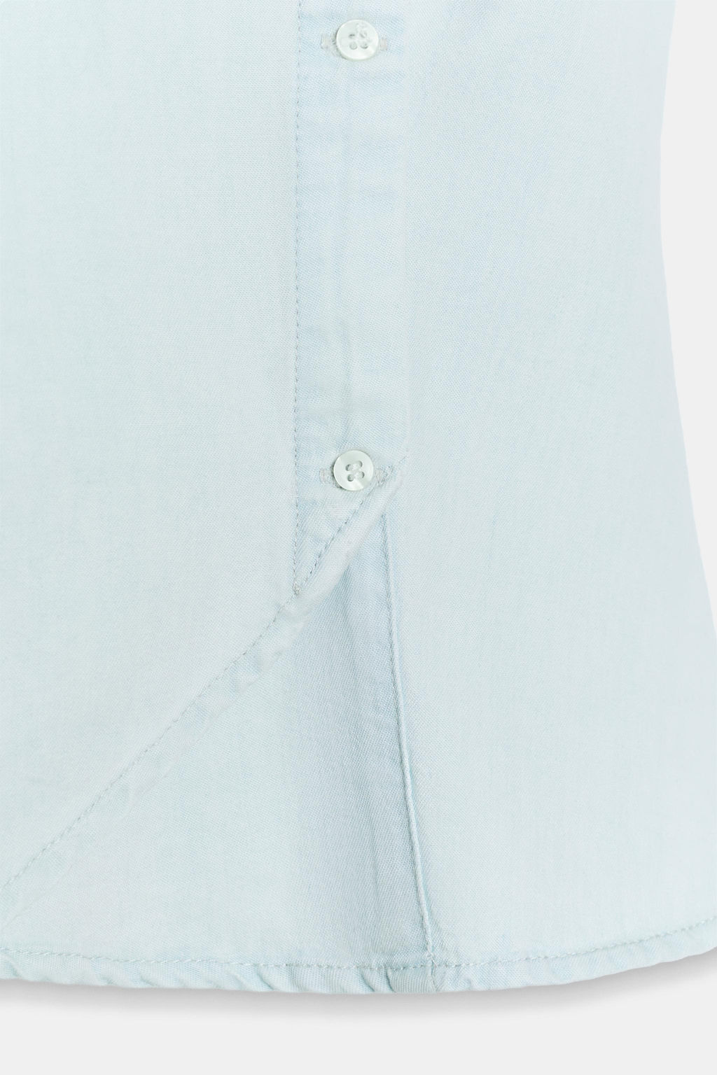 TOP CUELLO SUBIDO BOTONES / Azul claro - Zara фото 6