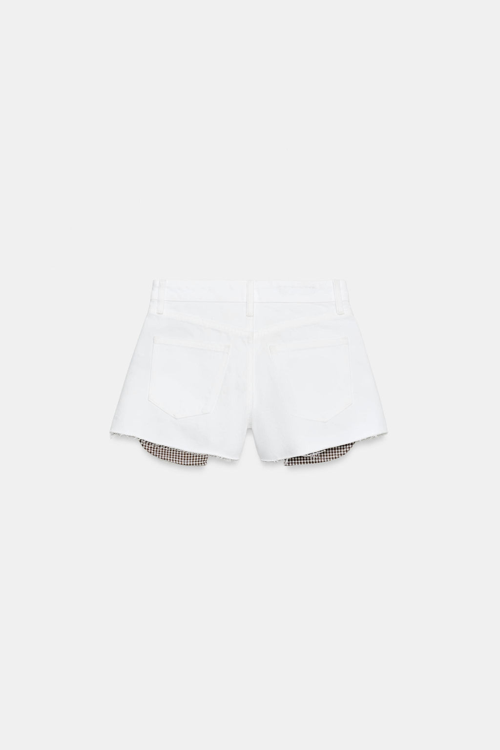 SHORTS Z1975 MOM FIT BAJO DESHILACHADO / Blanco - Zara фото 3