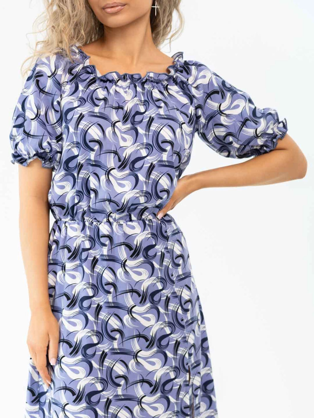 Платье женское, цвет голубой