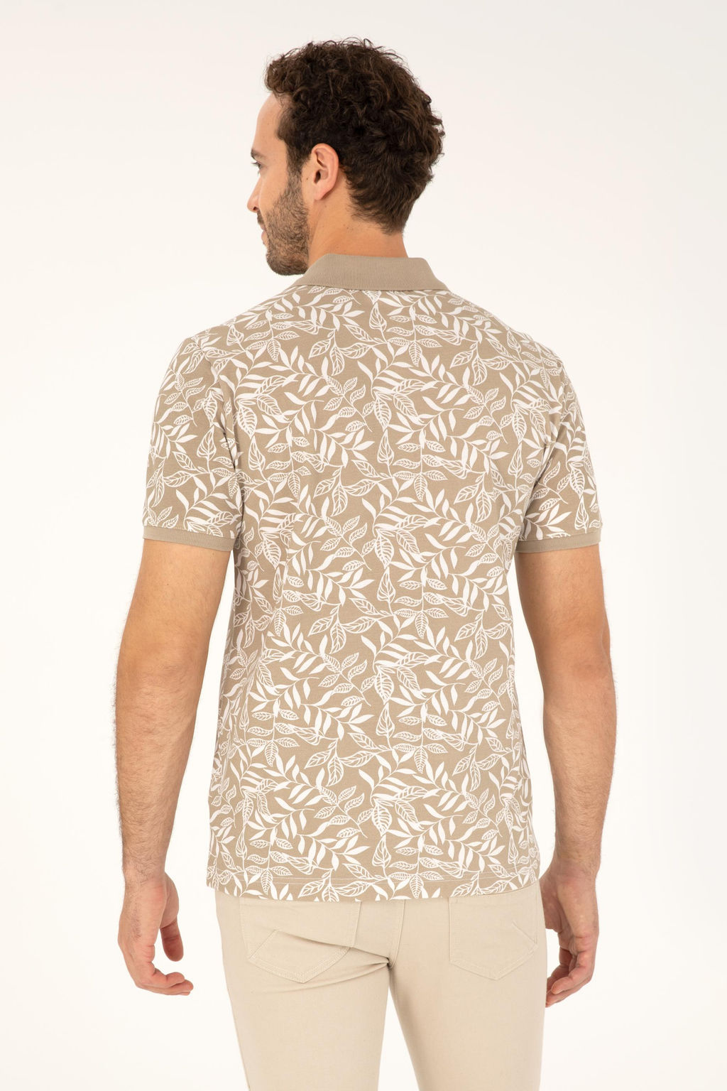 U. S. Polo Assn / Мужская футболка светло-хаки - U.s. polo assn фото 12