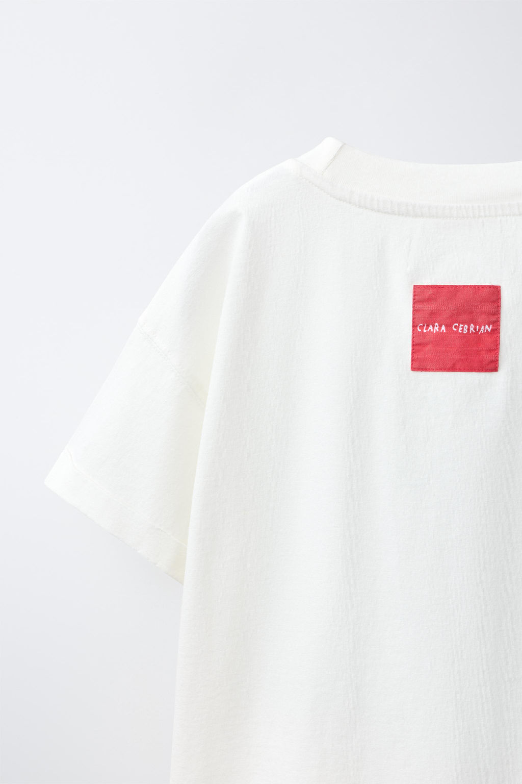 CAMISETA ESTAMPADO CLARA CEBRIAN  / Blanco - Zara фото 4