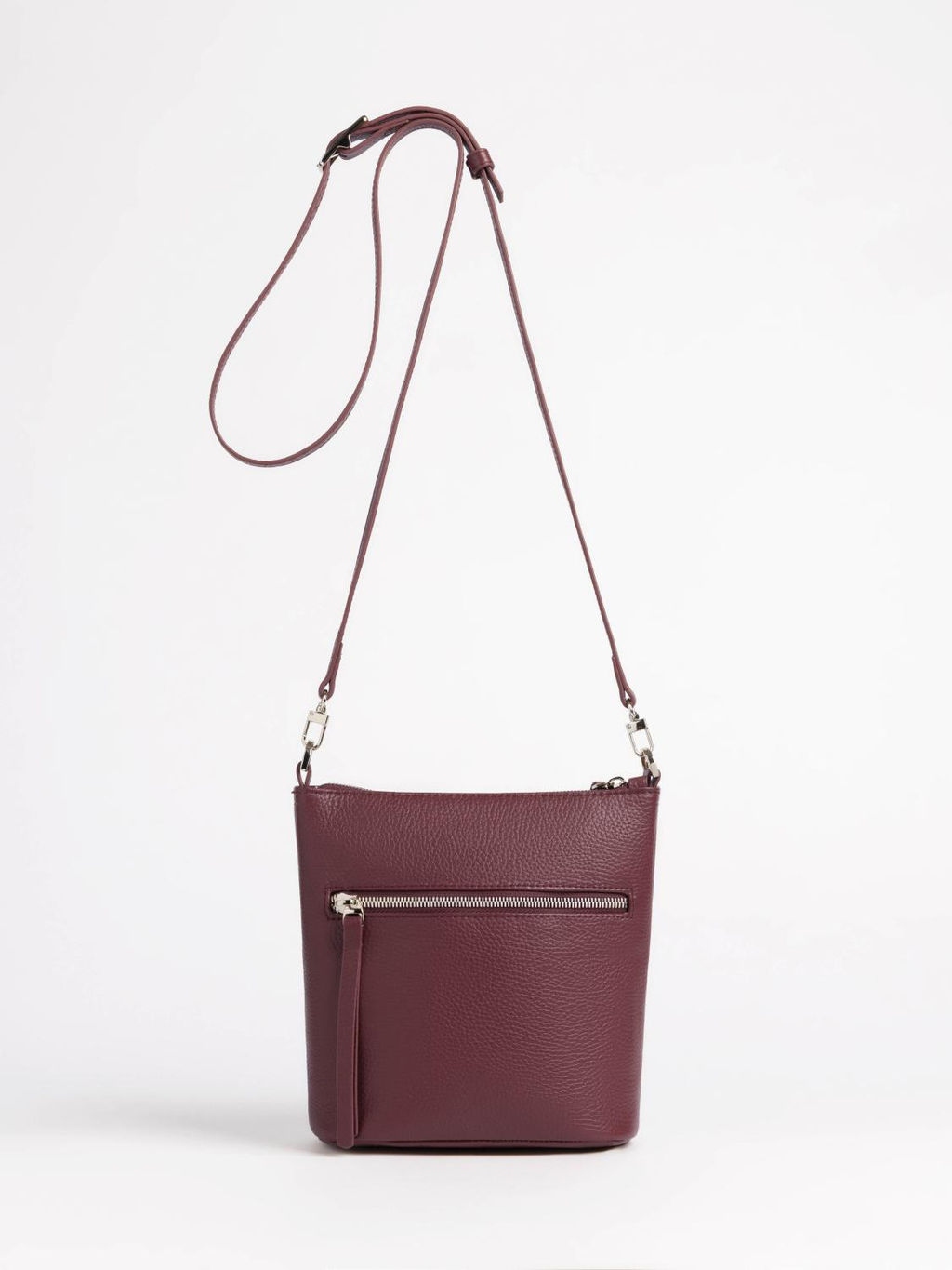 Женская кожаная сумка Richet 3245LN 853 Бордовый