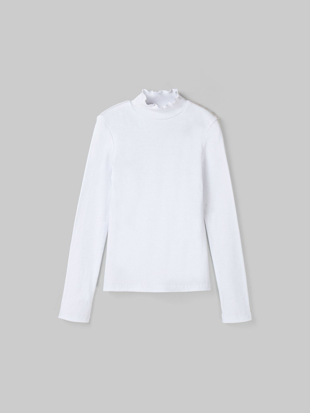 Бадлон с волнистым воротом Белый 7+ - Bungly фото 2