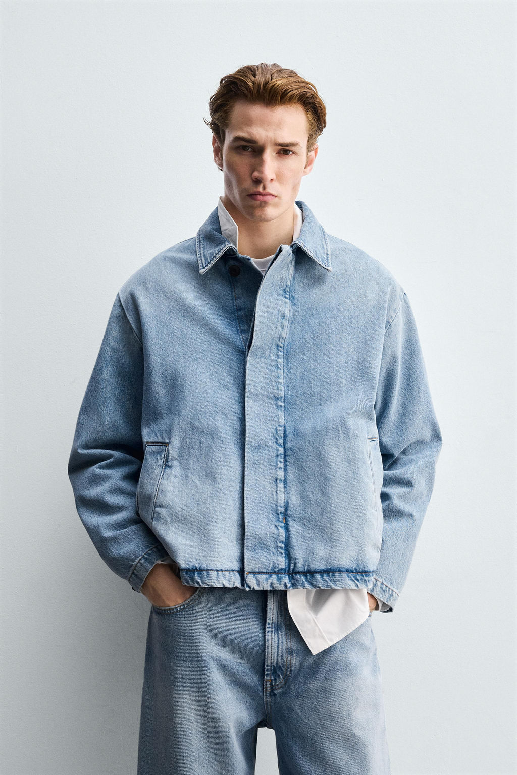 WASHED DENIM JACKET - Zara фото 2
