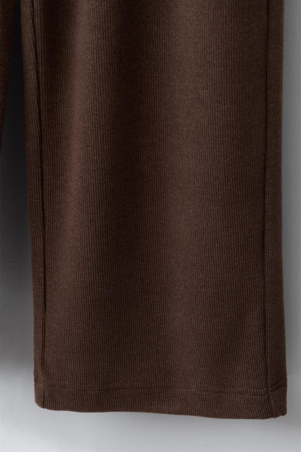 PANTAL?N WIDE LEG SOFT TOUCH / Marr?n