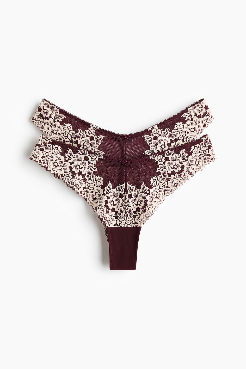 Pack de 2 bragas Brazilian de encaje - H&m фото 3