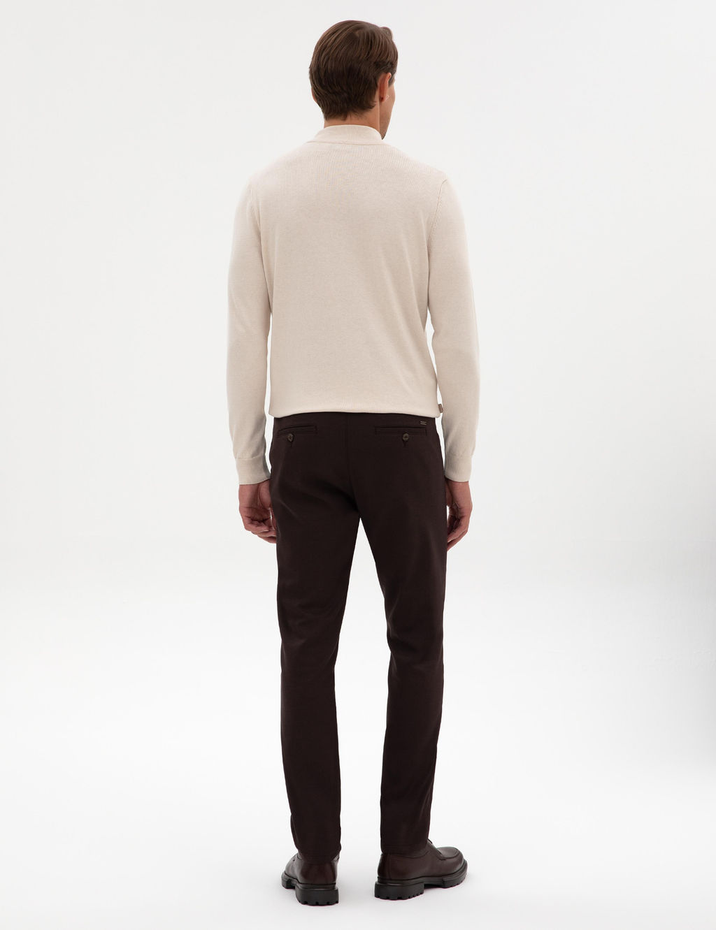 Kahverengi Slim Fit Kanvas Pantolon - Pierre cardin фото 4