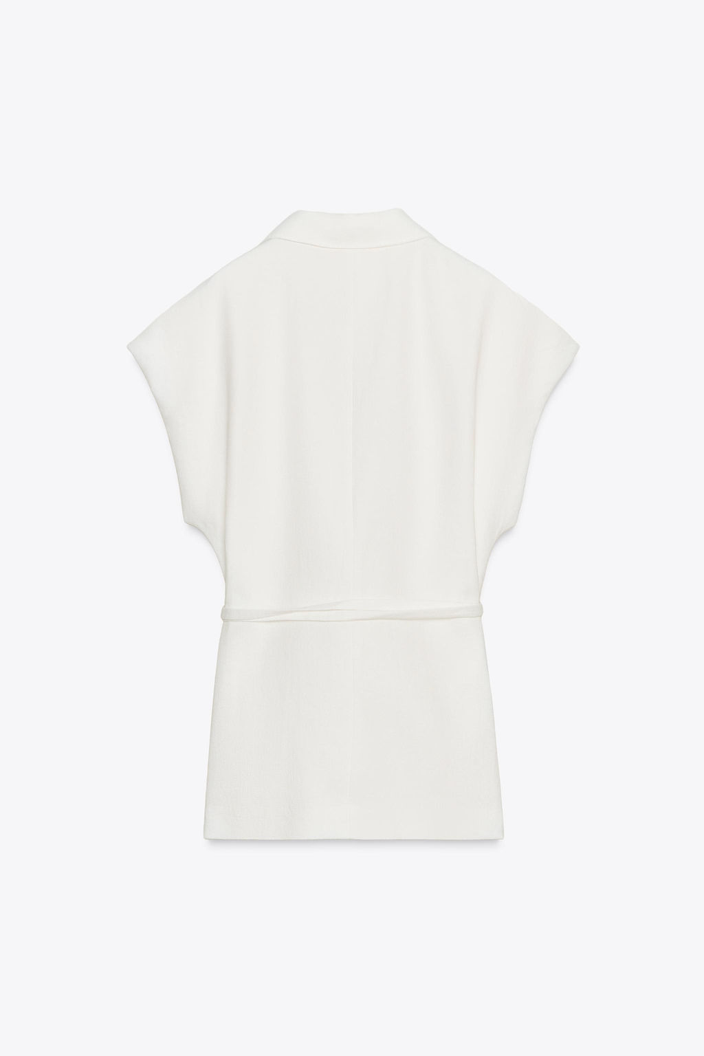 ZW COLLECTION LINEN BLEND DOUBLE-BREASTED WAISTCOAT - Zara фото 13