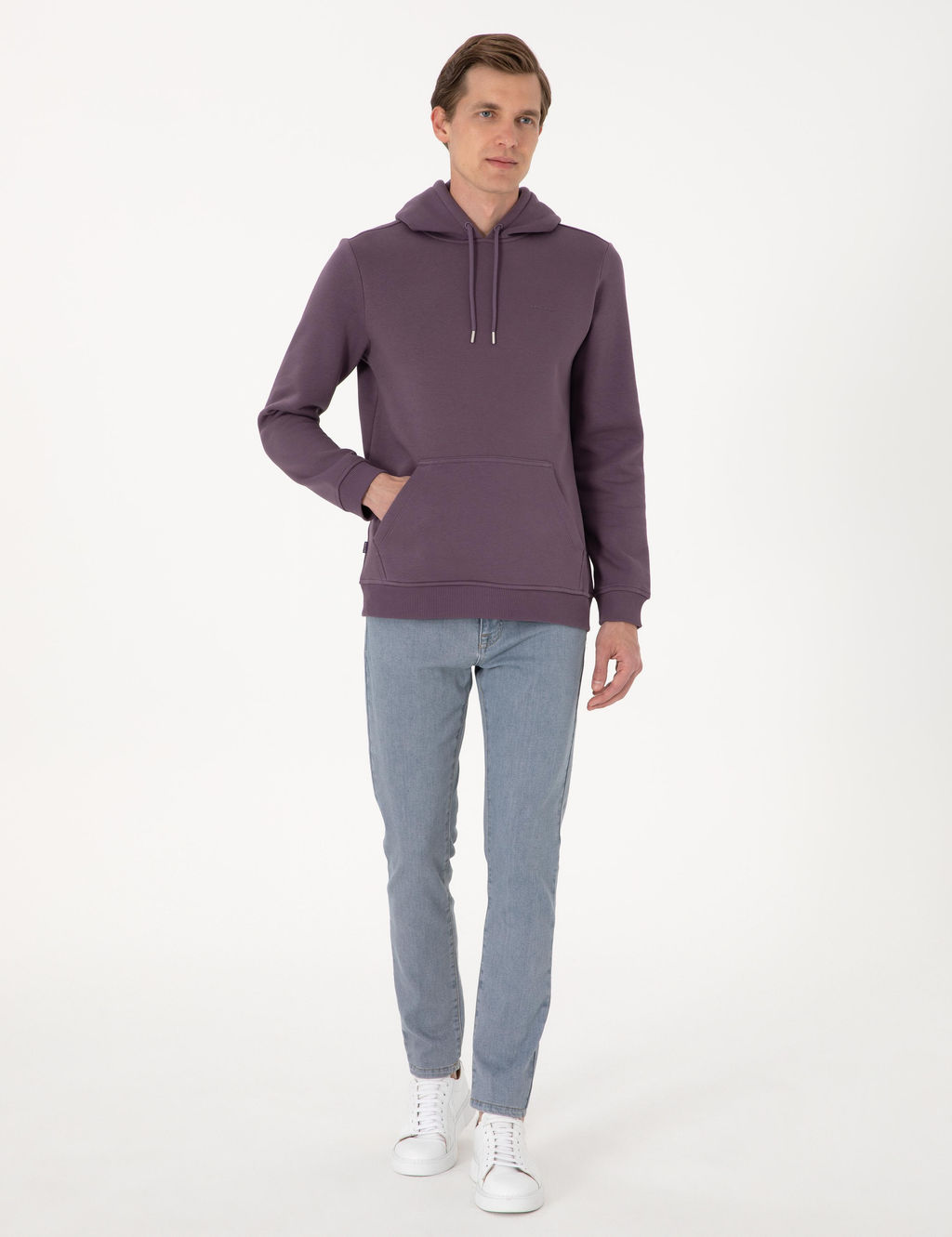 Mor 2 _plik Regular Fit __i Polarl_ Kap__onlu Basic Sweatshirt - Pierre cardin фото 4