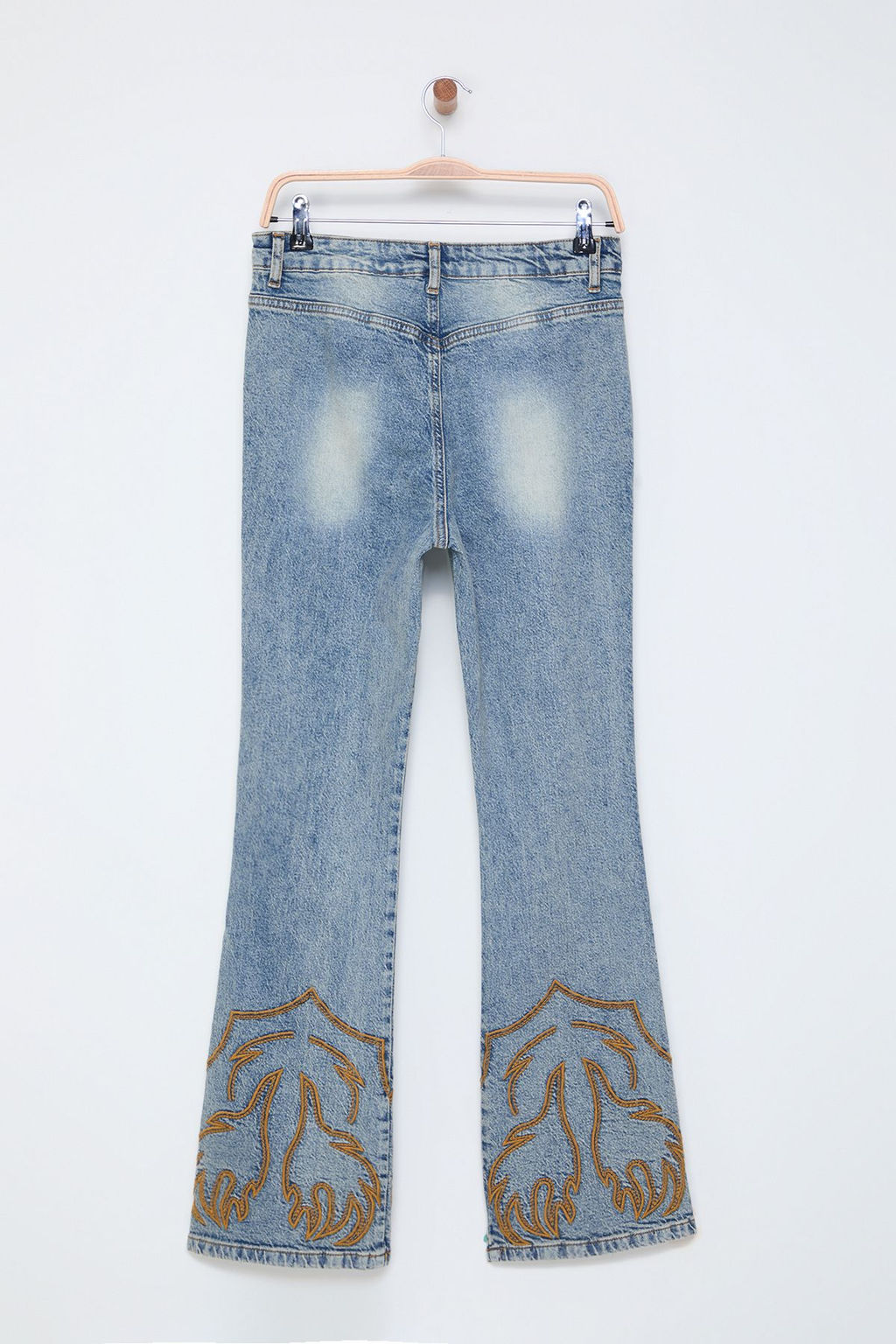Mavi Nak?sl? Yuksek Bel Flare Jeans TWOSS25JE00011 - Trendyolmilla фото 7
