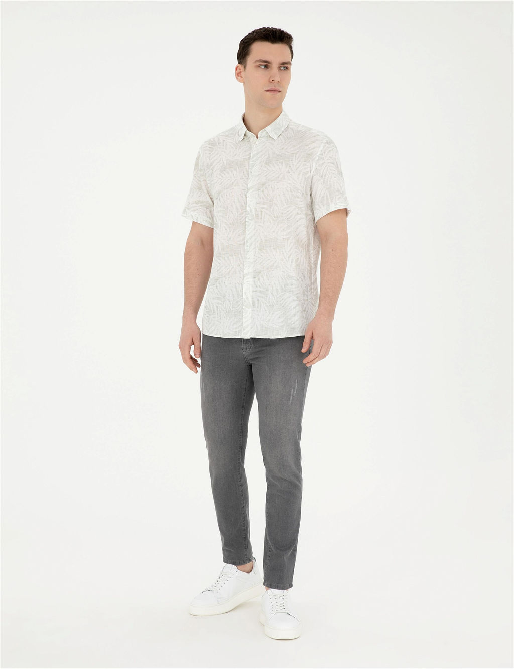 Ye_il Regular Fit K_sa Kollu G_mlek - Pierre cardin фото 4