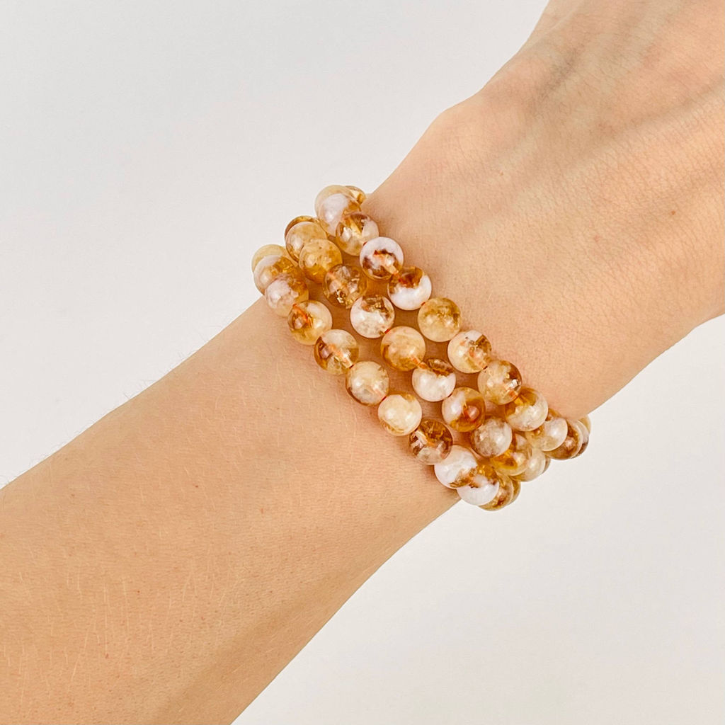 Бусины для украшений из Цитрина (60 бусин) 39 см