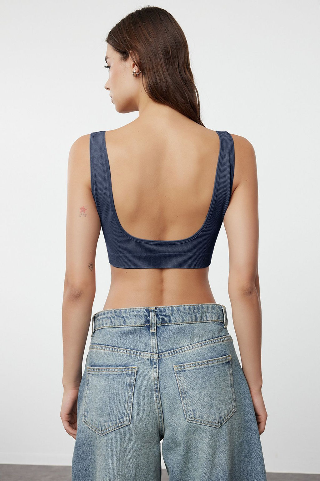 TRENDYOLMILLA Siyah Seamless/Dikissiz Balensiz Kaps?z Bralette Orme Sutyen THMAW22SU0025  фото 4