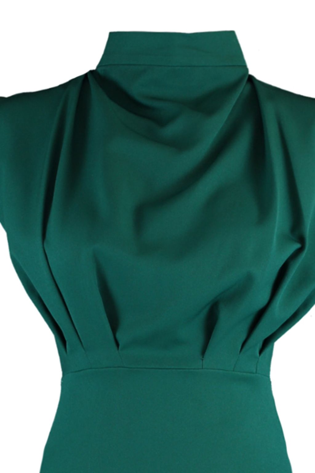 TRENDYOLMILLA Bordo Vucuda Oturan Dik Yaka Midi Kalem Etek Dokuma Elbise TWOAW20EL0311  фото 41