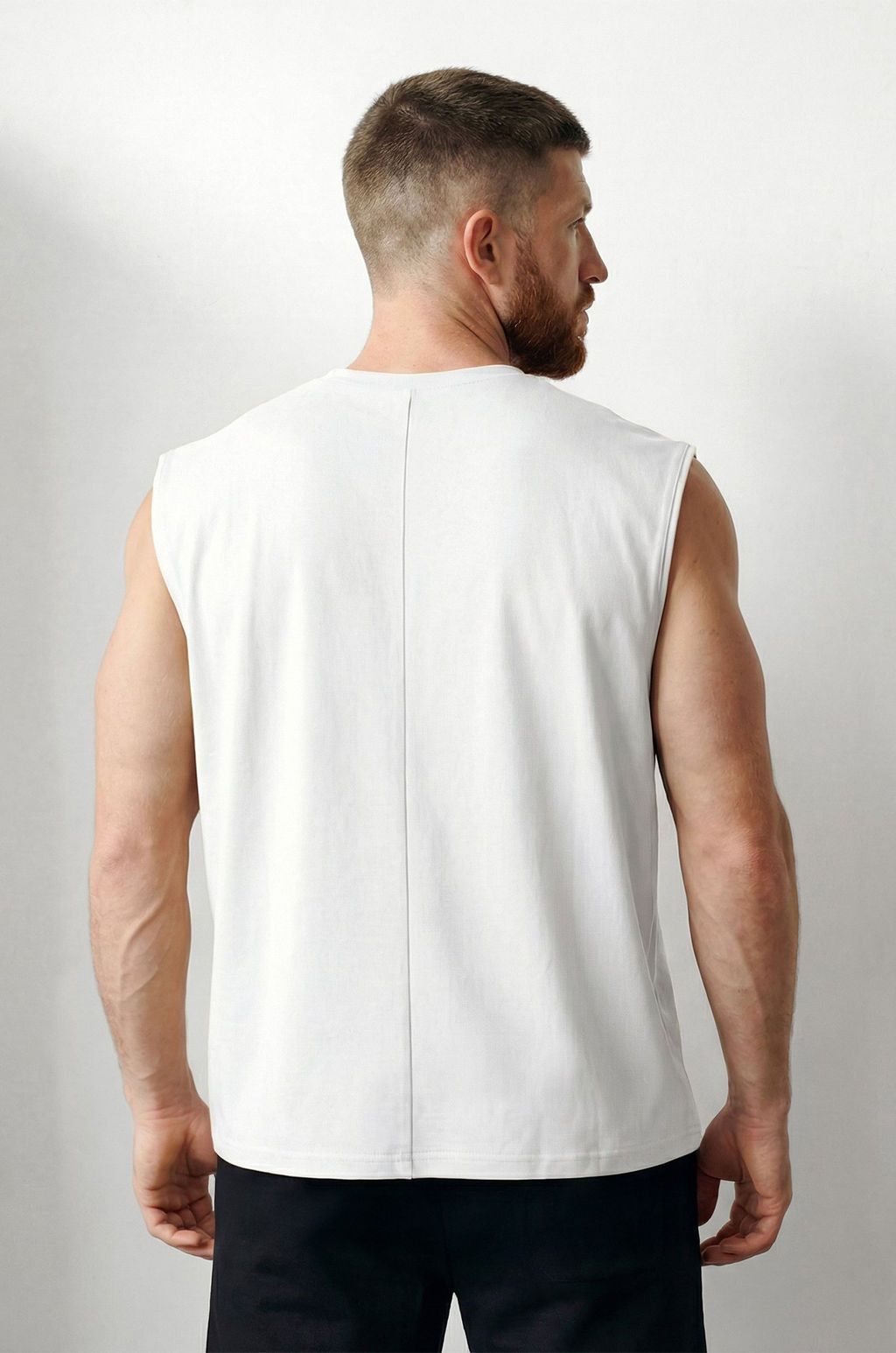 Мужская футболка оверсайз без рукавов Happyfox - Happy fox фото 6