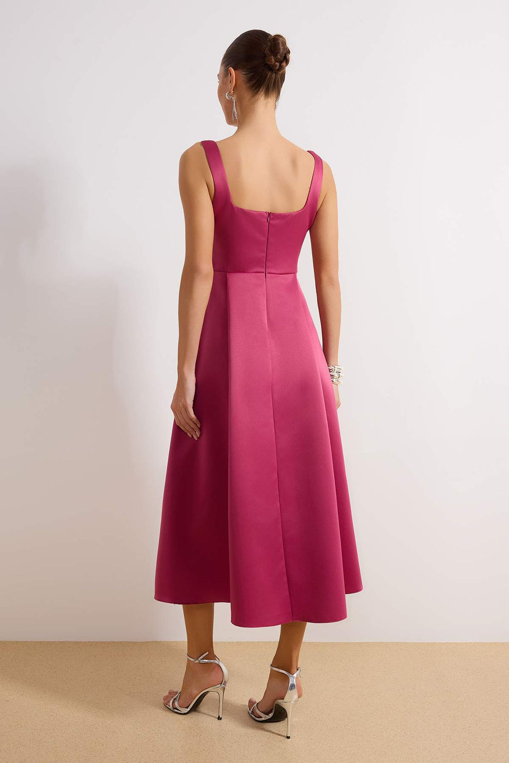 Murdum A-Kesim Saten Dokuma S?k Abiye Gece Mezuniyet Elbisesi TPRAW25EL00040