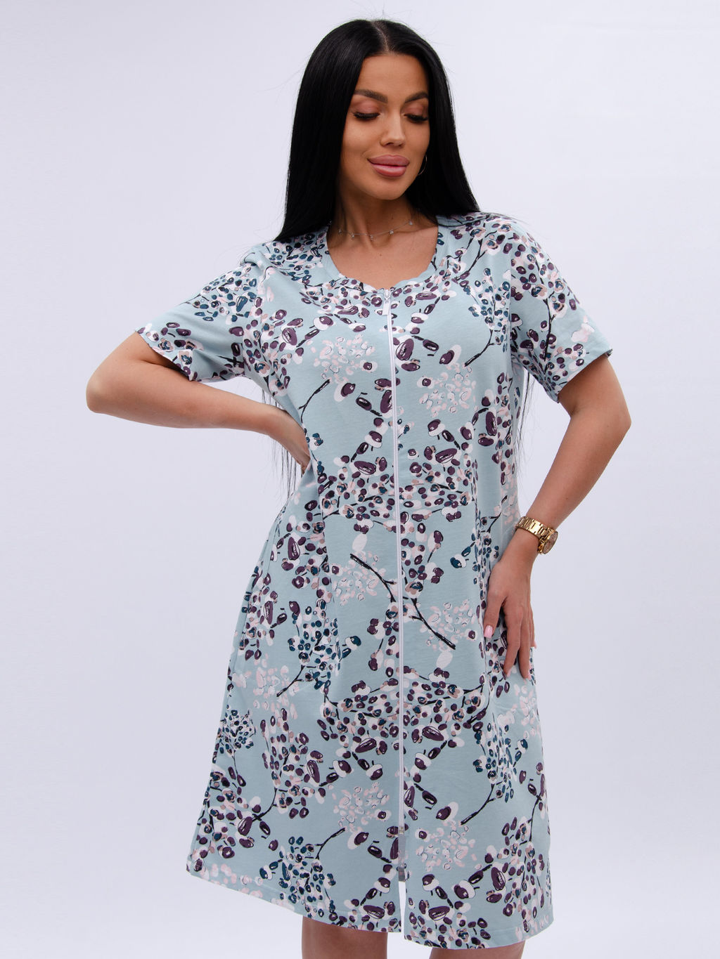 Халат "Рената" верба, трикотаж