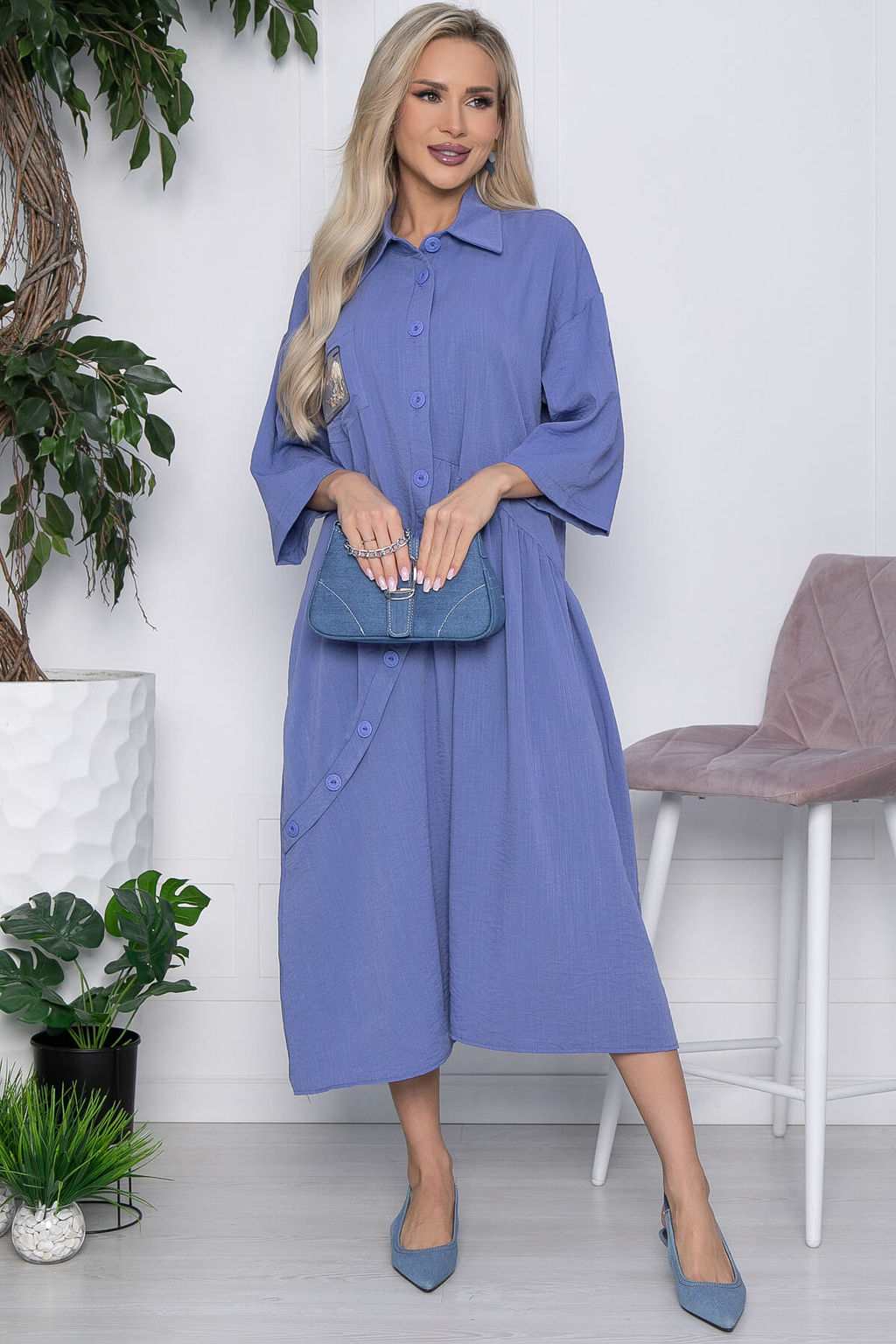 Платье Индира (джинс ХИТ) П10540 - Lt collection фото 6