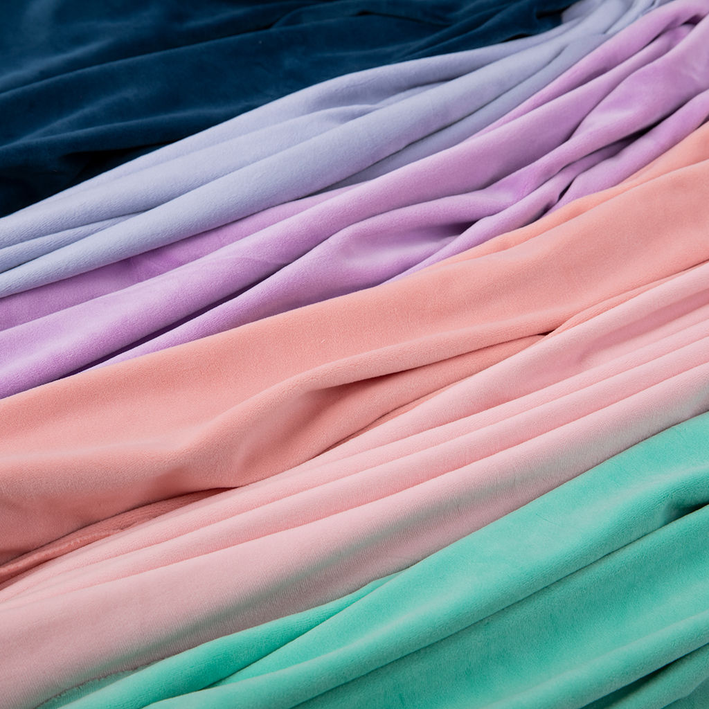 Ткань Gamma Микровелюр ФАСОВКА MCV 82% полиэстер, 10% хлопок, 8% спандекс 150 х 160 см 2 см