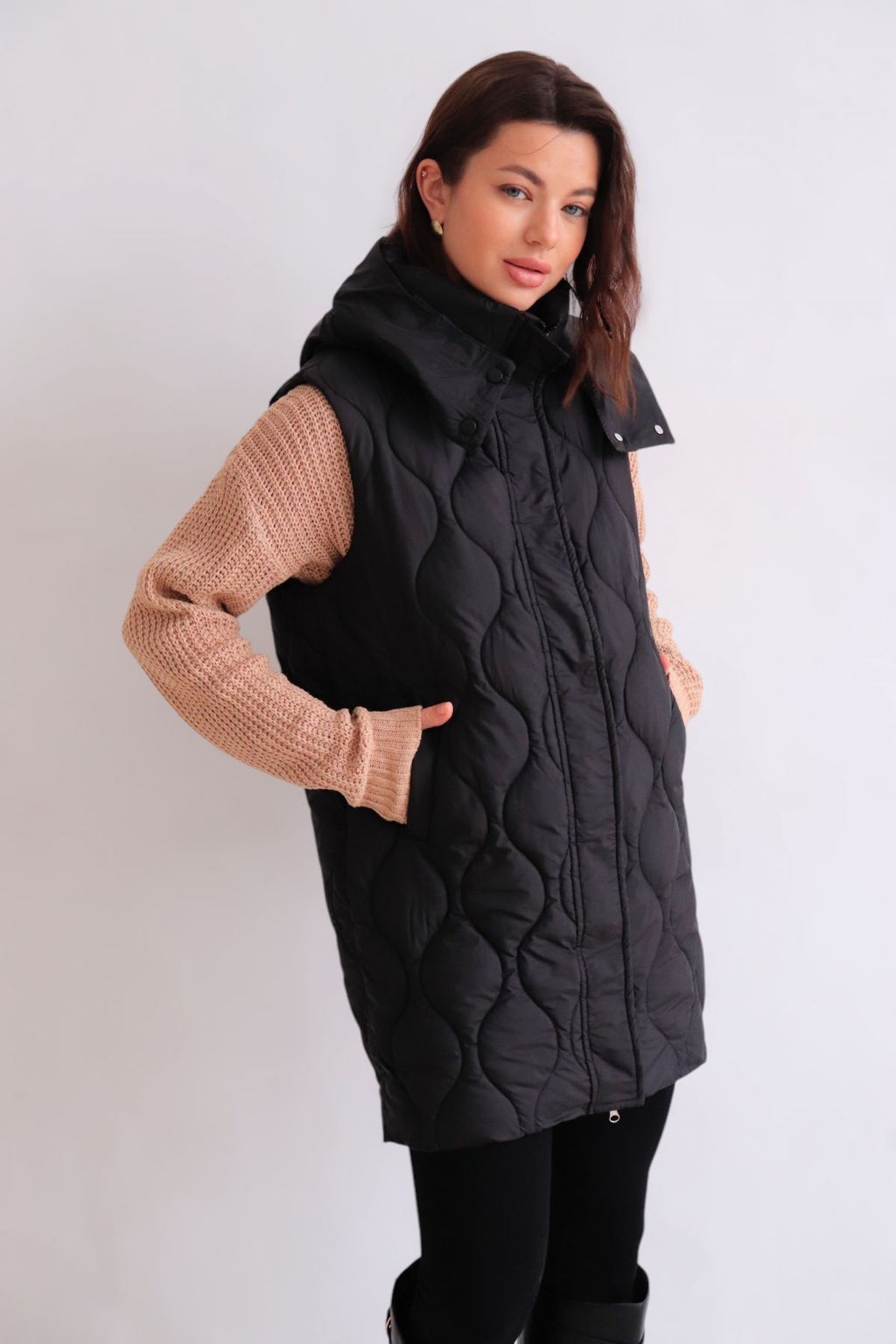 Martichelli Жилет стеганый чёрный  фото 28