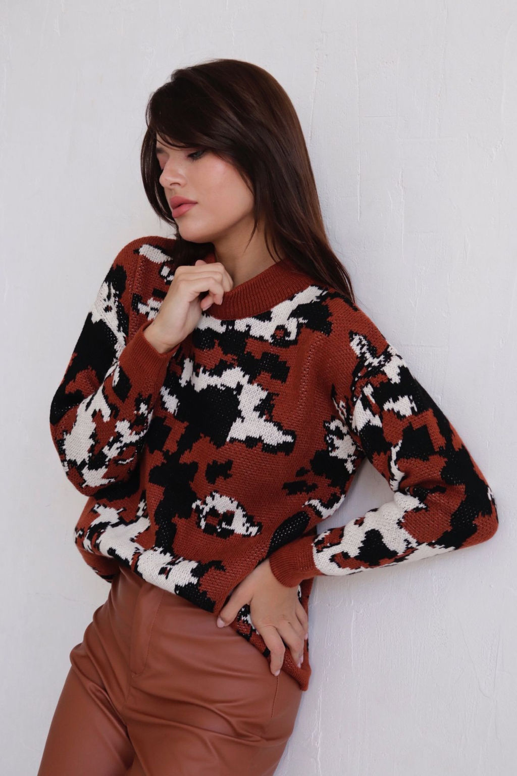 10039 Свитер коричневый - Martichelli фото 23