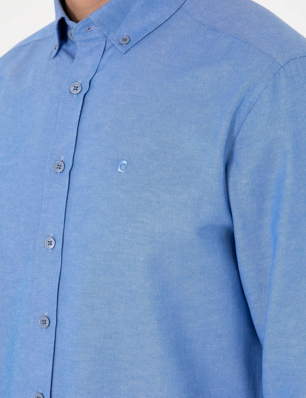Mavi Oxford Slim Fit Kolay _t_lenebilir G_mlek - Pierre cardin фото 7