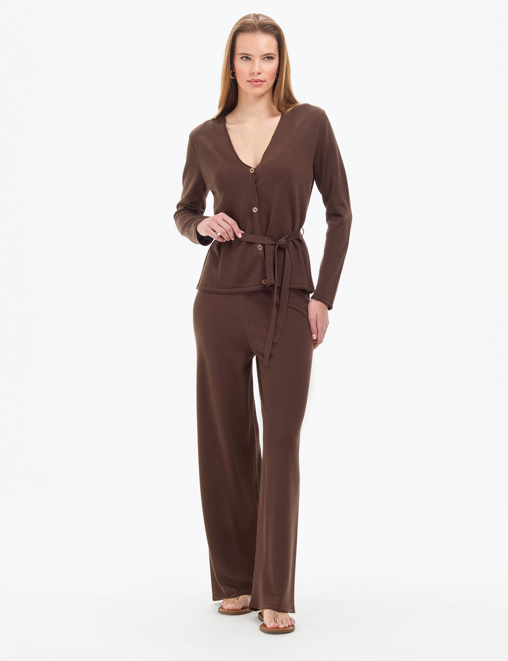 Kahverengi Comfort Fit Triko H_rka