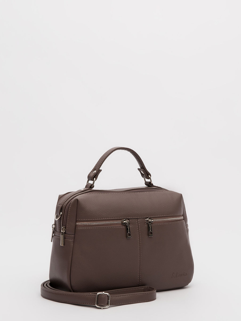 Серо-коричневый саквояж S.Lavia  фото 14