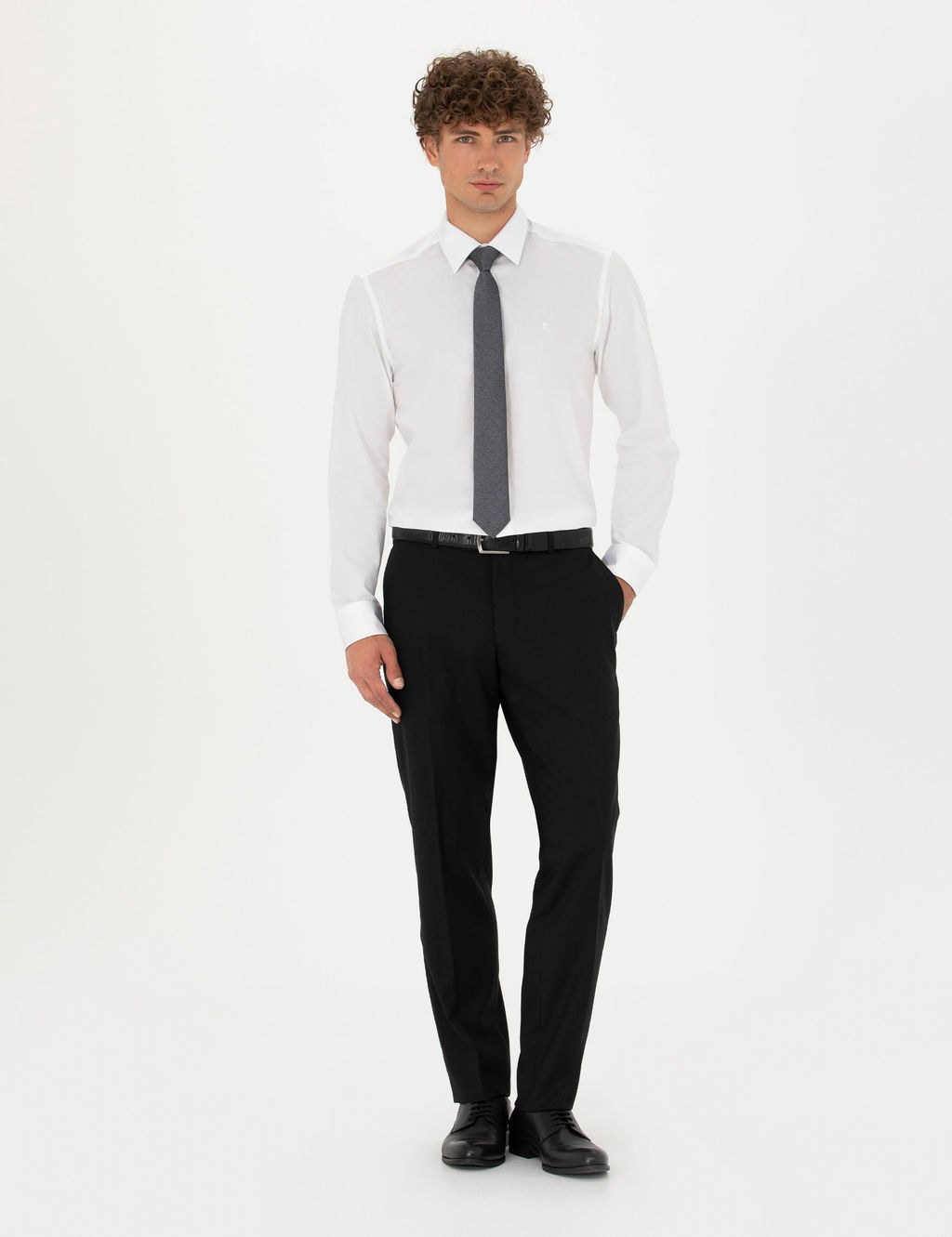 Beyaz Slim Fit Uzun Kollu G_mlek