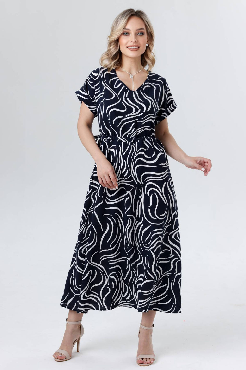 Платье штапель 6121/05/Синий - Rise фото 3