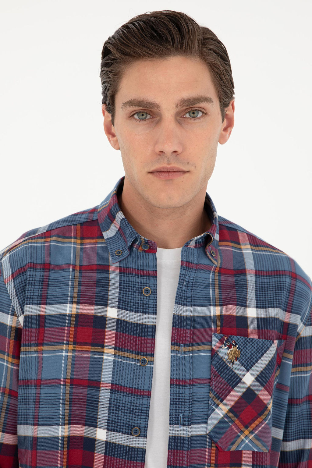 Мужская рубашка Saks с длинным рукавом - U.s. polo assn фото 2