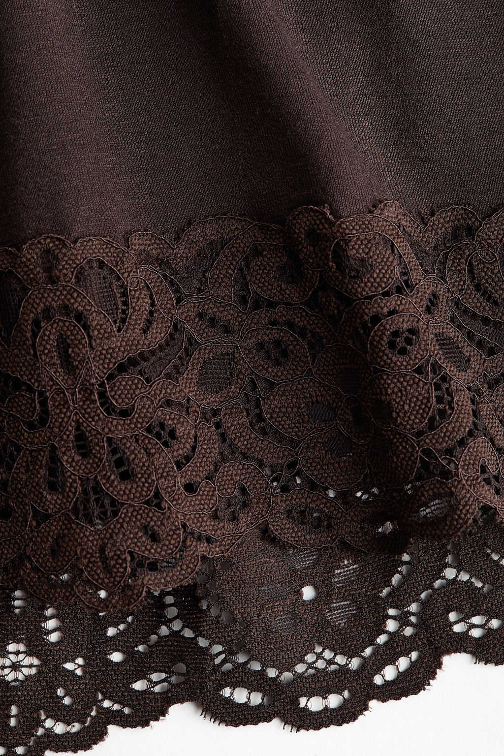 Vestido de punto con ribete de encaje - H&m фото 4