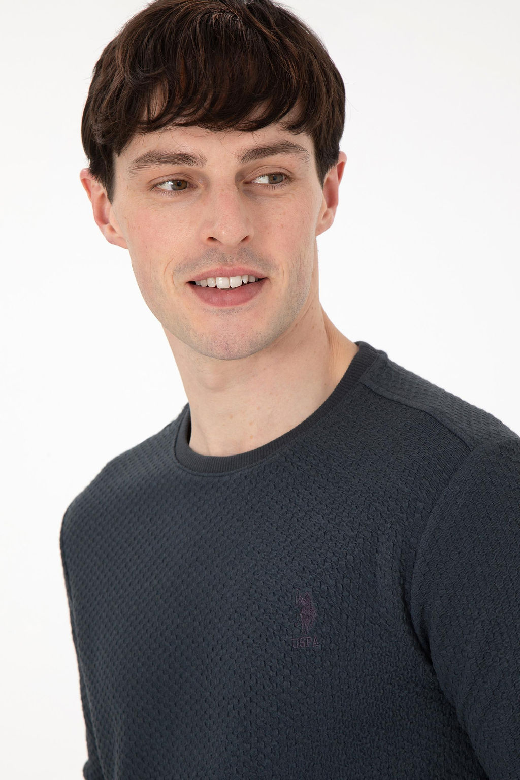 Мужской свитшот антрацитового цвета Неожиданная скидка в корзине - U.s. polo assn фото 2