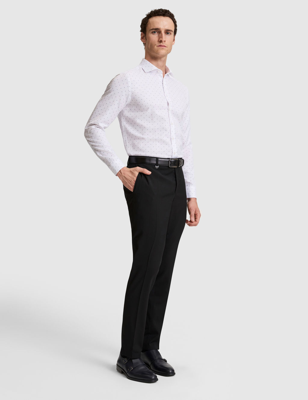 Beyaz Slim Fit Uzun Kollu G_mlek