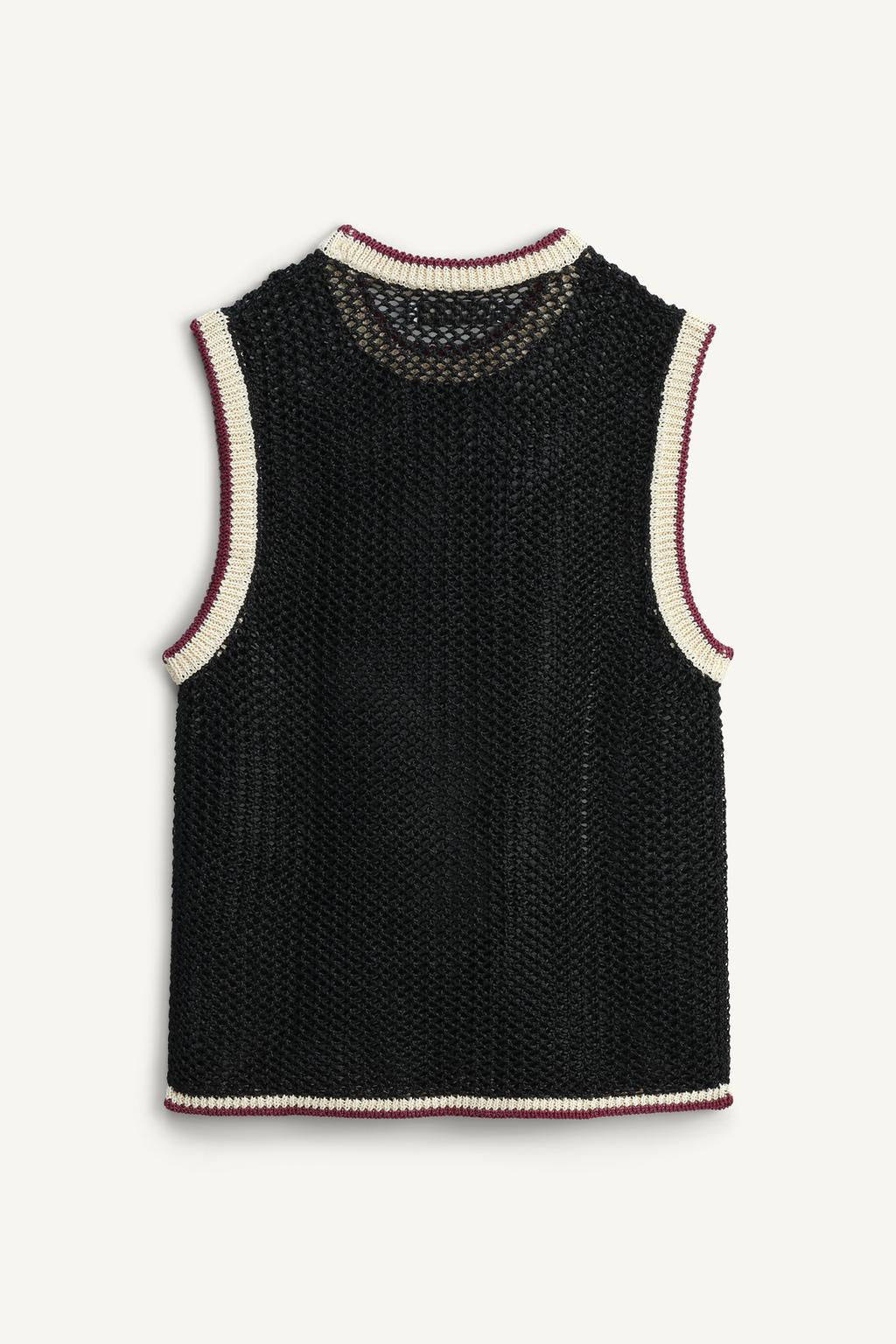 TEXTURED KNIT WAISTCOAT - LIMITED EDITION - Zara фото 5