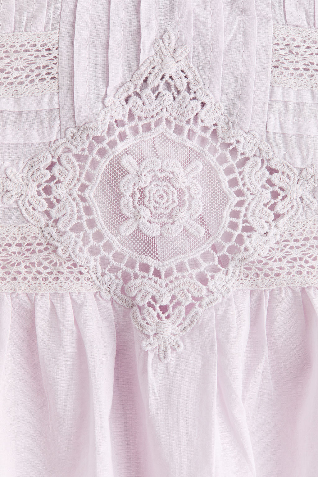 Blusa de algod?n con bordado ingl?s - H&m фото 4