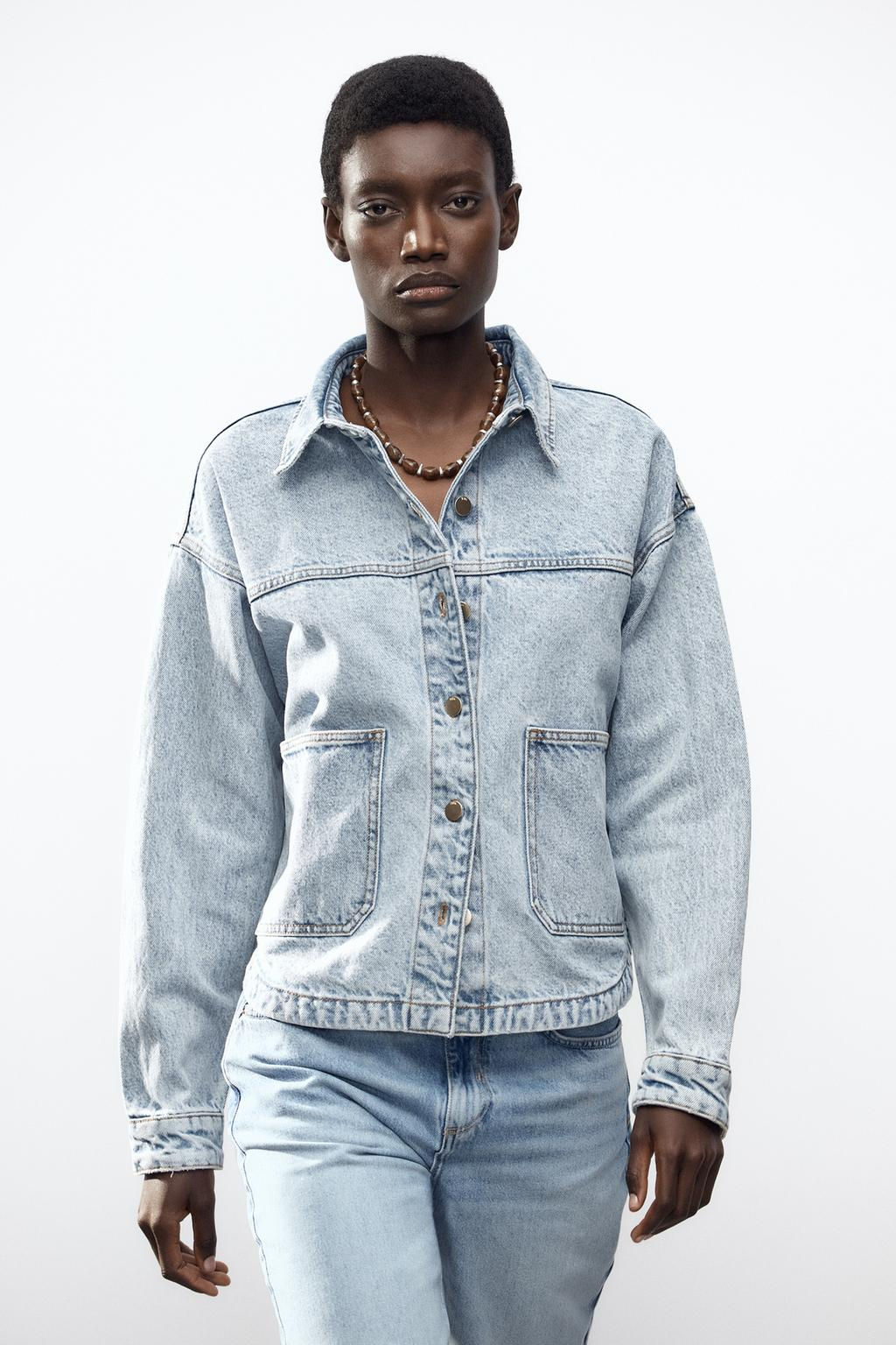 Z1975 DENIM JACKET WITH POCKETS - Zara фото 2