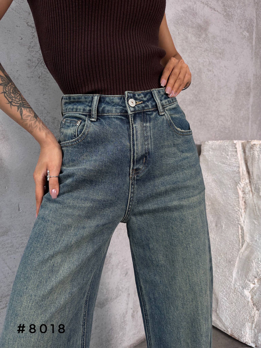 Джинсы женские трубы - A.B.S.O фото 5