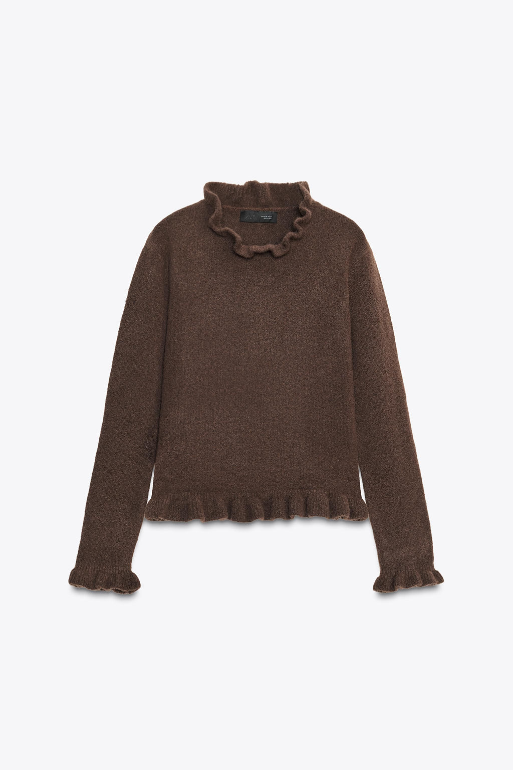 RUFFLE KNIT SWEATER - Zara фото 4
